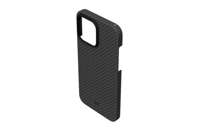Чехол для iPhone 15 Pro Max (6,7) Magssory кевлар (арамид) с MagSafe (Черный)