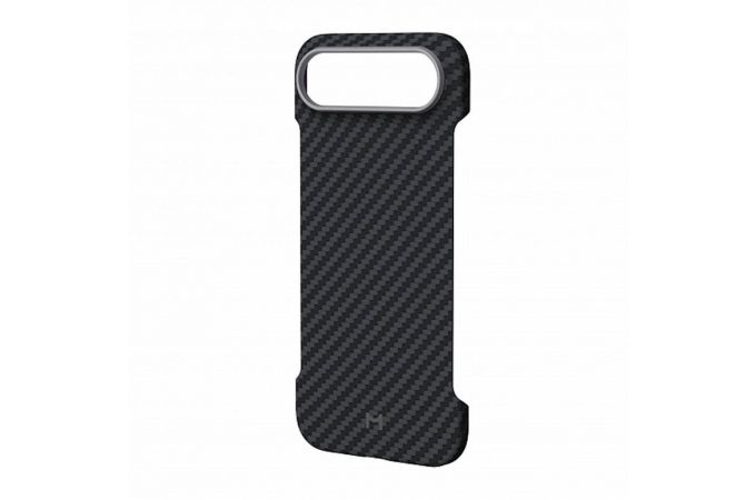 Чехол для iPhone 17 Air (6,5) Безрамочный чехол Magssory с MagSafe, кевлар (Черный)