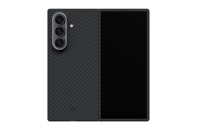 Чехол для Samsung Galaxy Z Fold 7 кевлар (арамид) MagSafe Aramid Case Magssory (Черный)