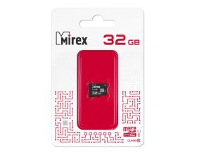 Карта памяти microSDHC MIREX 32 GB UHS-I (class 10) без адаптера (13612-MCSUHS32)