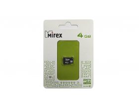 Карта памяти microSDHC MIREX 4 GB (class 10) без адаптера