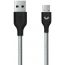 Кабель USB - MicroUSB Prime Line (7219) (серый) 1,2м (нейлон)