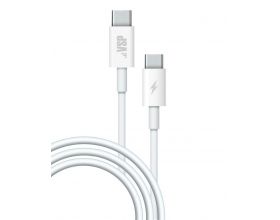 Кабель USB Type-C - USB Type-C BoraSCO (38526) 3A (белый) 1м