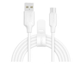 Кабель USB - USB Type-C Crown (3016C) 2A (белый) 1м