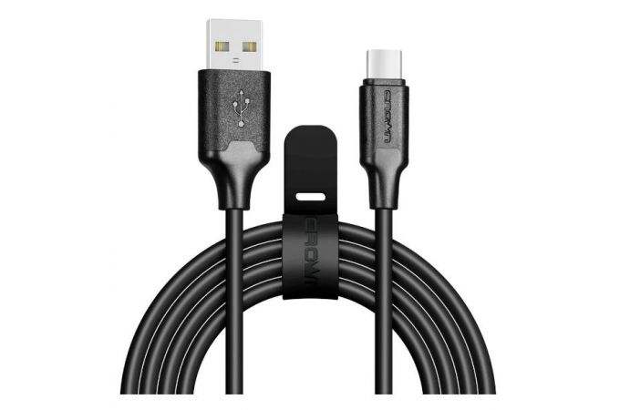 Кабель USB - USB Type-C Crown (3016C) (черный) 2A 1м