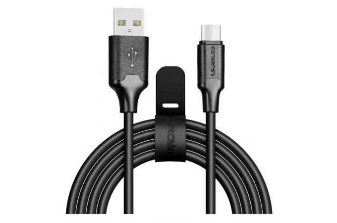 Кабель USB - USB Type-C Crown (3018C) 2A (черный) 2м