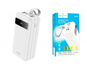 Универсальный дополнительный аккумулятор Power Bank HOCO J86B 22.5W (60000 mAh) (белый)