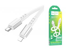 Кабель USB Type-C - Lightning HOCO X85 PD20W (белый) 1м