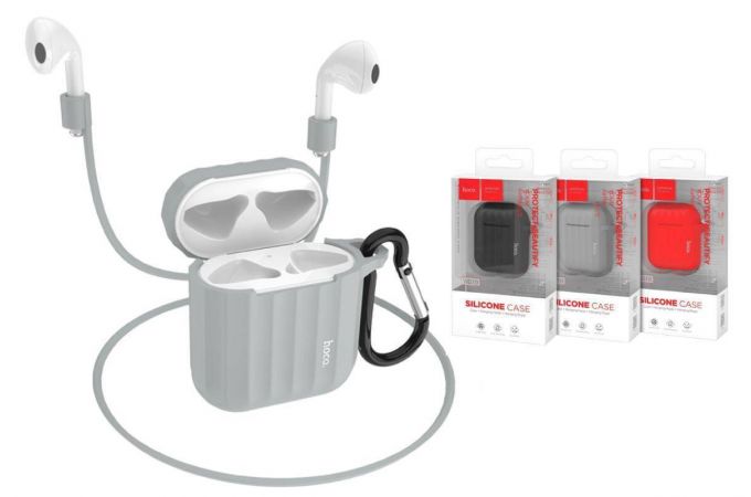 Чехол для наушников HOCO WB10 AirPods  Copy orig. (серый)