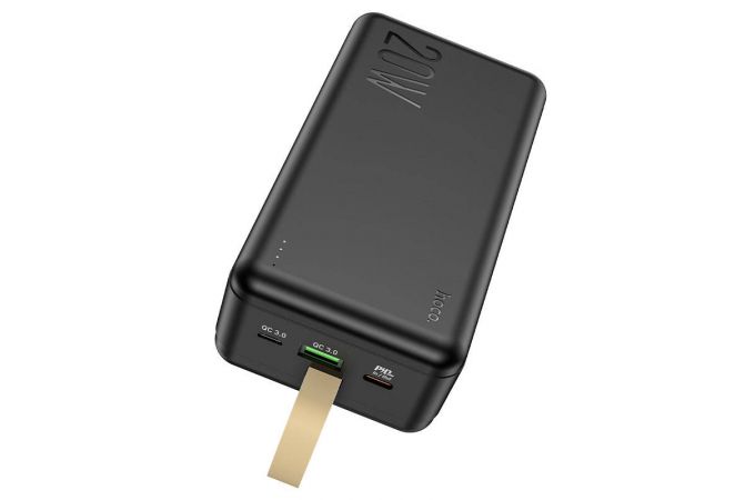 Универсальный дополнительный аккумулятор Power Bank HOCO J87B PD20W+QC3.0 (30000 mAh) (черный)