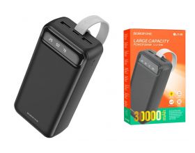 Универсальный дополнительный аккумулятор Power Bank BOROFONE BJ14B (30000 mAh) (черный)