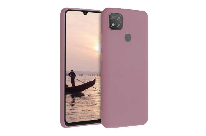 Чехол для Xiaomi Redmi 9С тонкий (розовый песок)