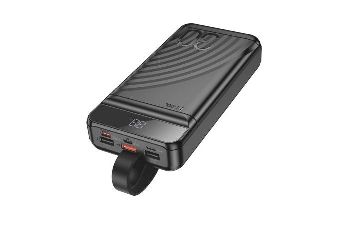 Универсальный дополнительный аккумулятор Power Bank HOCO J123B Element 22.5W+PD20W fully compatible (30000 mAh) (черный)