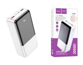 Универсальный дополнительный аккумулятор Power Bank HOCO J108B Universe 22.5W fully compatible (30000 mAh) (белый)