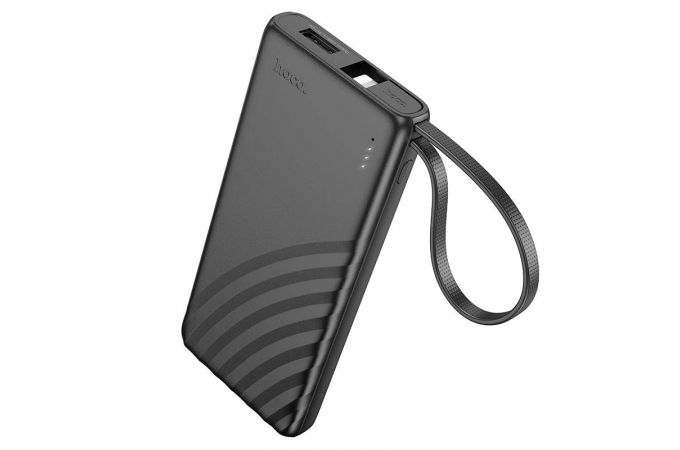 Универсальный дополнительный аккумулятор Power Bank HOCO J129 (5000 mAh) (черный) кабель USB-C