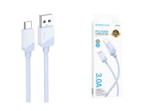 Кабель USB - USB Type-C BOROFONE BX107 Excellent, 2A (синий) 1м