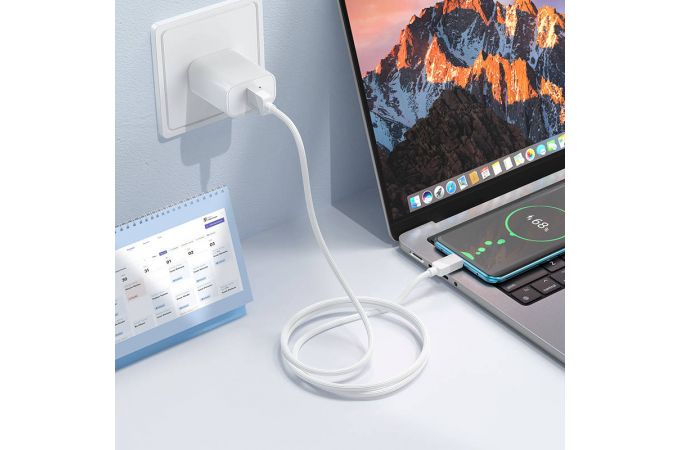 Кабель USB - USB Type-C BOROFONE BX107 Excellent, 2A (синий) 1м