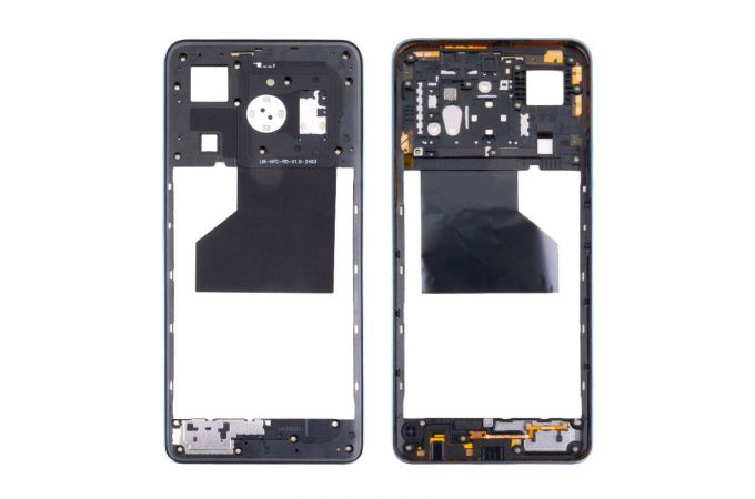 Средняя часть для Tecno Pova 6 Neo (LI6) (рамка задней крышки) черный