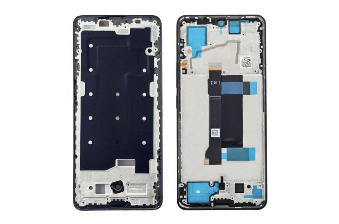 Средняя часть для Xiaomi Poco X6 5G/ Redmi Note 13 Pro 5G (рамка дисплея) черный, с разбора