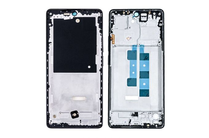 Средняя часть для Xiaomi Redmi Note 13 Pro 4G (23117RA68G) (рамка дисплея) черный, с разбора