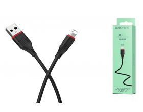 Кабель USB - Lightning BOROFONE BX17, 2,4A (черный) 1м