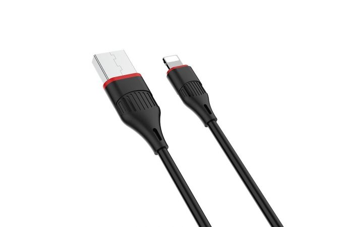 Кабель USB - Lightning BOROFONE BX17, 2,4A (черный) 1м