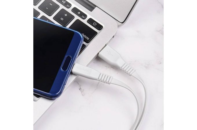 Кабель USB - USB Type-C BOROFONE BX23, 3A (белый) 1м