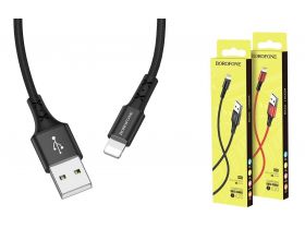 Кабель USB - Lightning BOROFONE BX20, 2,4A (черный) 1м