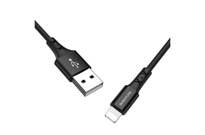 Кабель USB - Lightning BOROFONE BX20, 2,4A (черный) 1м