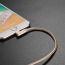 Кабель USB - Lightning BOROFONE BX26, 2,4A (золотистый) 1м (в оплетке, угловой)
