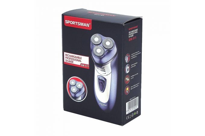 Электробритва Sportsman SM-511 (аккум, 3 нож)