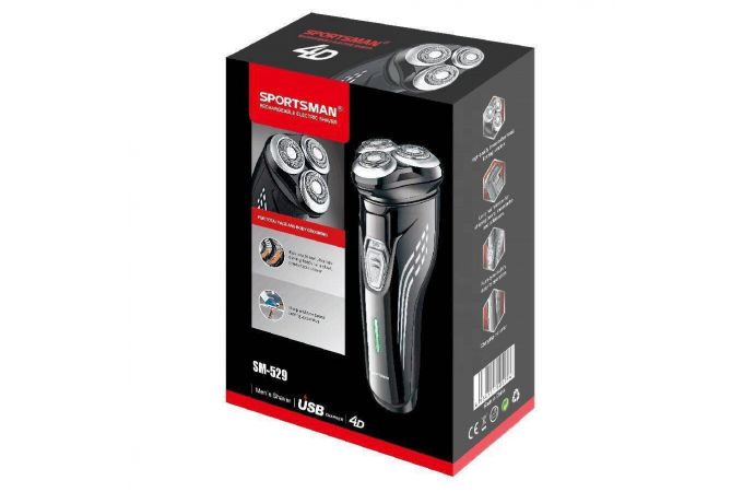 Электробритва Sportsman SM-529 (аккум, 3 нож)