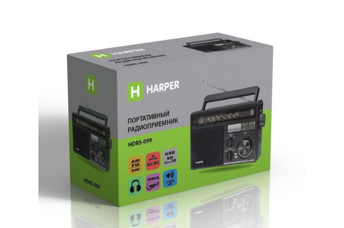 Радиоприемник Harper HDRS-099 Black