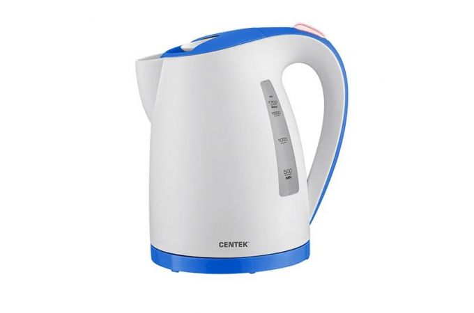 Чайник CENTEK CT-0026 белый 2200 Вт, 1,7 л, матовый корпус, LED