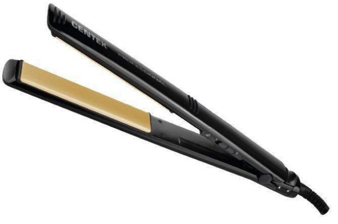 Выпрямитель для волос CENTEK CT-2017 черный 50 Вт, плав. керам. пластины 120 мм, LED индикатор