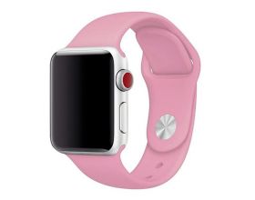 Ремешок силиконовый для Apple Watch 38-40 мм цвет розовый размер ML
