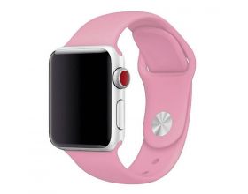 Ремешок силиконовый для Apple Watch 38-40 мм цвет розовый размер ML