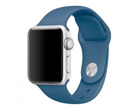 Ремешок силиконовый для Apple Watch 38-40 мм цвет синий деним (размер ML)