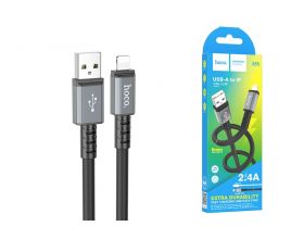 Кабель USB - Lightning HOCO X85, 2,4A (черный) 1м