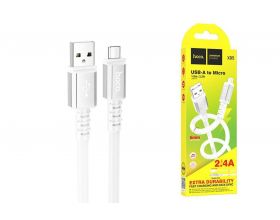 Кабель USB - MicroUSB HOCO X85 (белый) 1м
