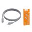 Кабель USB Type-C - Lightning HOCO X107 PD20W 3A (серый) 1м