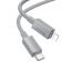 Кабель USB Type-C - Lightning HOCO X107 PD20W 3A (серый) 1м