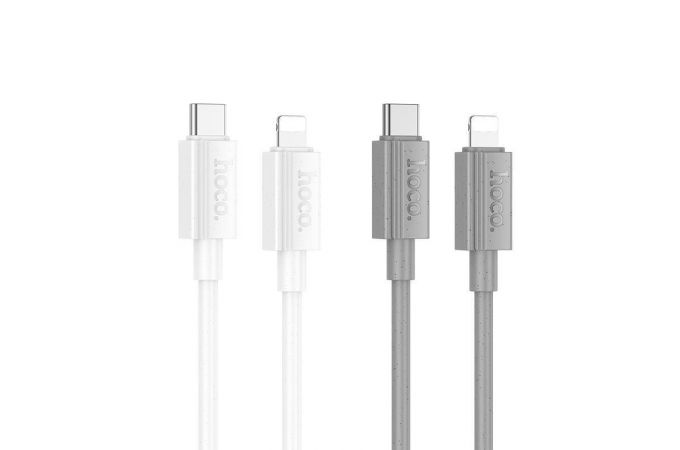 Кабель USB Type-C - Lightning HOCO X107 PD20W 3A (серый) 1м