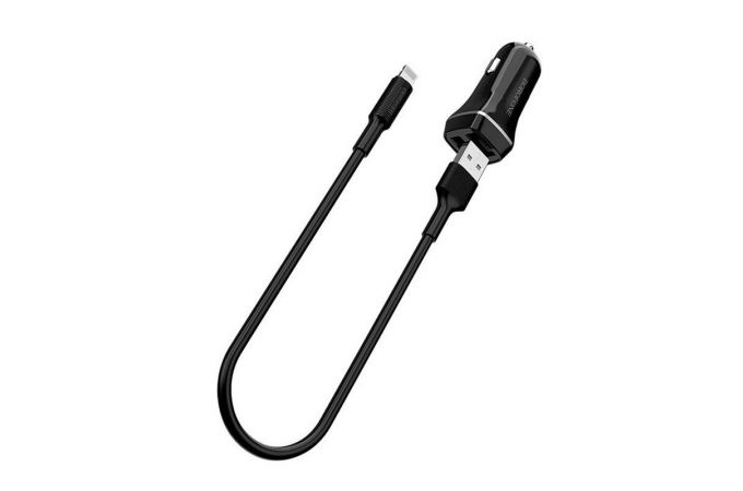 Автомобильное зарядное устройство АЗУ 2USB + кабель MicroUSB BOROFONE BZ2 Jouroad 2400 mAh (черный)