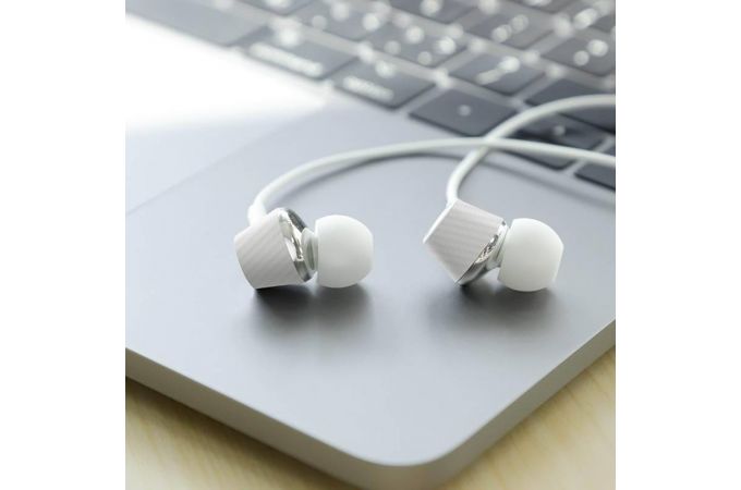 Наушники вакуумные проводные HOCO M70 Graceful universal earphones (белый)