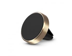 Держатель автомобильный для телефона магнитный A2 в решетку радиатора (цвет золото)