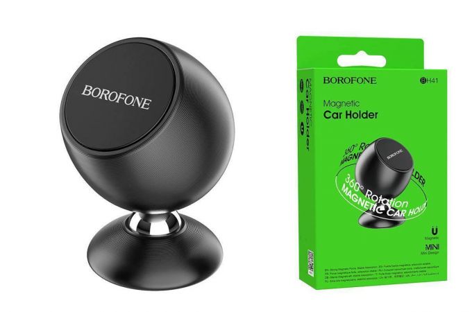 Держатель автомобильный для телефона BOROFONE BH41 Trumphant console magnetic магнитный на панель черный