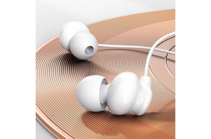 Наушники вакуумные проводные BOROFONE BM59 Collar universal earphones with microphone (белый)