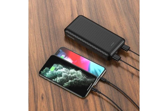 Универсальный дополнительный аккумулятор Power Bank BOROFONE BJ3A (20000 mAh) (черный)