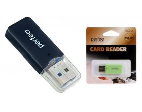 Картридер Perfeo Card Reader Micro SD, (PF-VI-R022 Black) чёрный